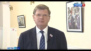 С предстоящим праздником Победы ветеранов и всех омичей поздравил председатель городского Совета Владимир Корбут