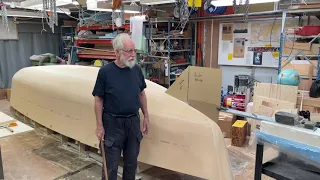 Rudder size determination to find where bottom reenforcement will be placed