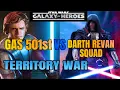 DARTH REVAN COUNTER WITH GAS 501ST SQUAD - SWGOH TW