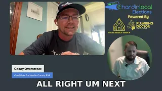 Hardin Local Election Interview Casey Overstreet Hardin County PVA R 2026 Kentucky Primary