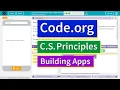 Building an App Image Scroller Lesson 14 5 Tutorial with Answers Code org CS Principles