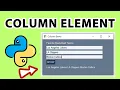 Column Element GUI App With Python PySimpleGUI - Tutorial 23