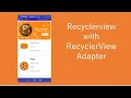 Android RecyclerView Adapter Step-by-Step Java Coding Tutorial 100 Working Coding of World