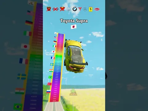 Cars Jumping Competition. 😮 #beamngdrive