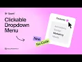 Clickable Dropdown Menu in Squarespace No Code Needed