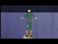 Rock Lee takes off his weights Vs Gaara English Dub