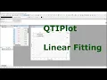 QTIPlot Quick Tutorial Linear Fitting from 2D scatter plot 6