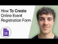 How to Create Online Event Registration Form Using Google Forms 2025 Full Guide