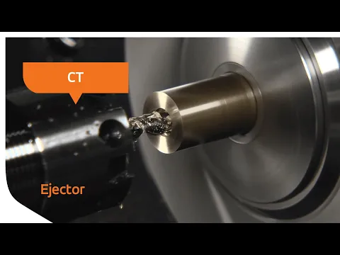 Machining an Ejector on a Swiss-Type Lathe