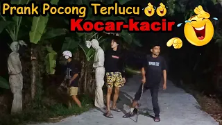 Prank Pocong terlucu bikin ngakak 🤣 Pincang langsung lari kocar kacir ​#PrankLucu #Video Lucu