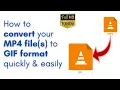 How to convert MP4 to GIF format step by step 100 working in 2021