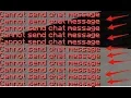 how to fix cannot send chat message on minecraft