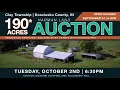 Metzger Auction - 190 Acre Land Auction