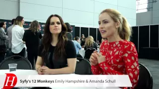 12 MONKEYS Interview with Emily Hampshire Amanda Schull NYCC 2015