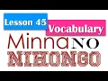Learn Japanese | Minna No Nihongo Lesson 45 Vocabulary
