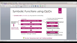 Java for Scientific Computing Symbolic Math composition of functions -