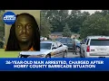 36-year-old man arrested charged after Horry County barricade situation