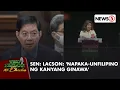 Lagu Sen. Lacson: Pulitika ang motibo ni Sen. Imee sa alegasyon kay Pres. Bongbong Marcos