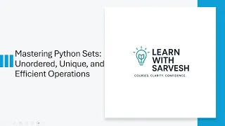 Mastering Python Sets Unordered Unique and Efficient Operations