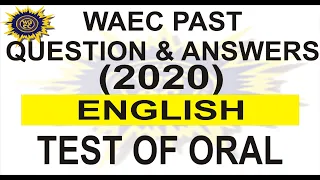 waec 2020 english test of oral past question 32 rhymes