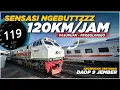 Download Lagu SENSASI NGEBUT 120KM/JAM DI JALUR TUNGGAL DAOP 9 JEMBER😱 Trip KA Pandalungan Surabaya - Probolinggo