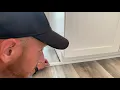 Fast way to install quarter round trim