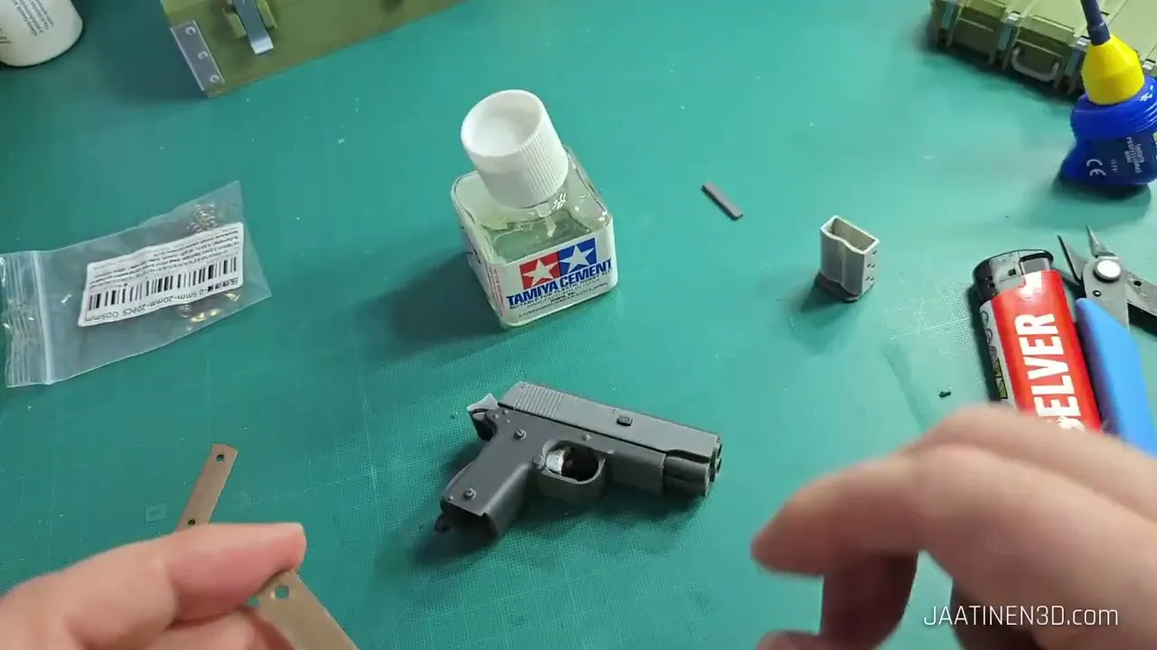 AF2011 Pistol Keychain — Functional Blaster Toy