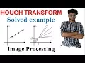 Hough transform with solved example in Hindi Image processing