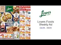 Lowes Foods Weekly Ad -