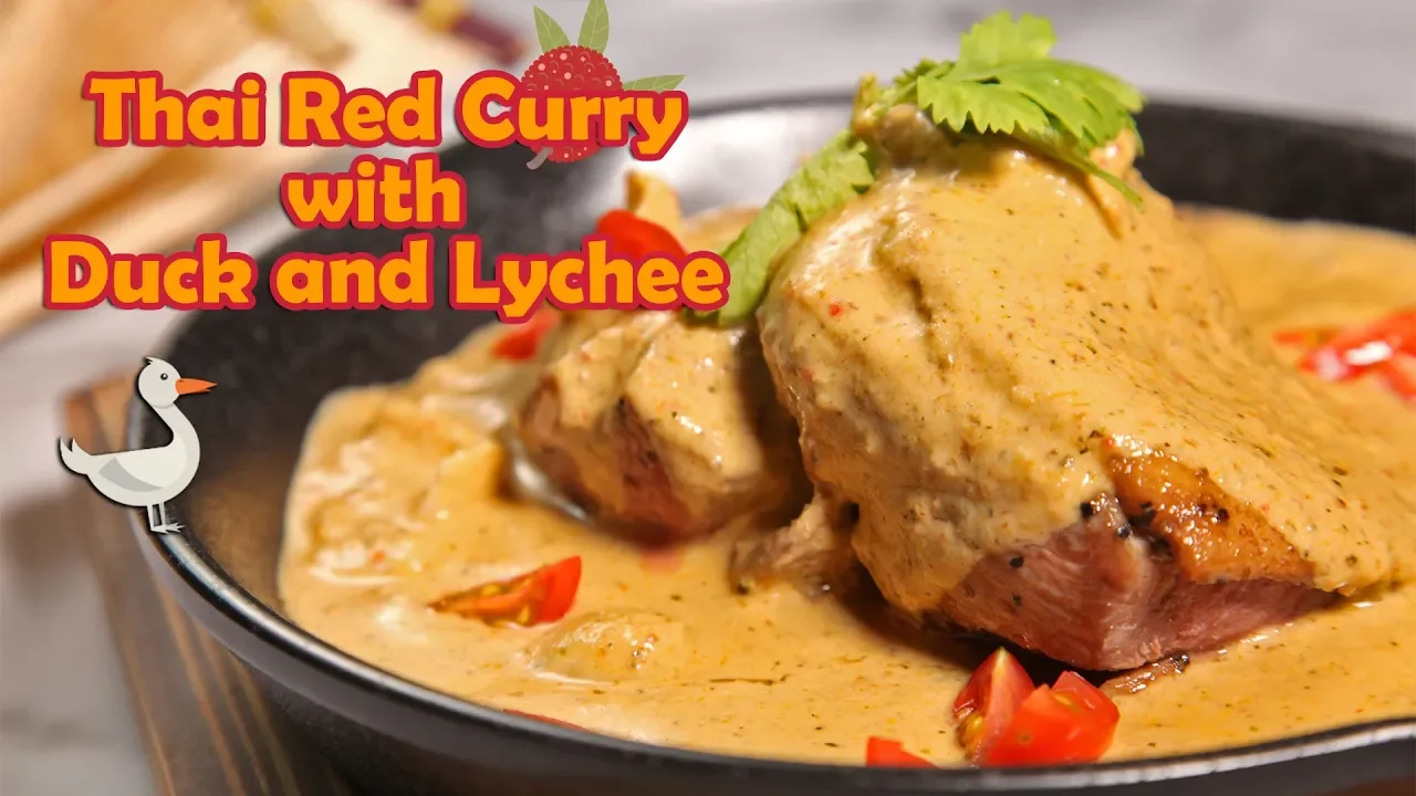 How To Make Thai Red Curry With Duck and Lychee ()   Share Food Singapore