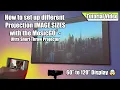 A Step-by-Step Tutorial for different Projection IMAGE SIZES with the MosicGO Projector