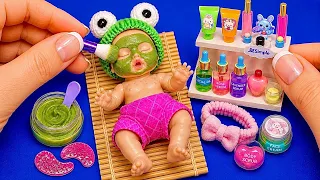 18 Beauty & Spa DIYs for Barbie & My Mini Baby 💖 Mini Skincare, Makeup + Mini Brands UNBOXING