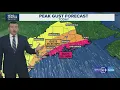 Storm Update The latest weather forecast for 2PM