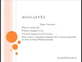 How To install Multiple Angular CLI Version