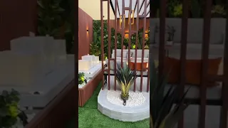 اجمل الجلسات الخارجية تنسيق حدائق منزلية 