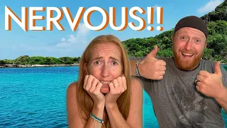 FIRST TIME SOLO SAILING a 47’ Leopard catamaran! [Ep4 RED SEAS]