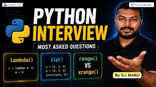 Top Python Interview Questions Lambda Zip and Range vs Xrange