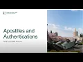 Apostilles and Authentications What do you need to know