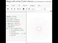 Arena of Ellipse in Python Turtle Library