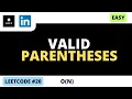 Leetcode 20 - Valid Parentheses
