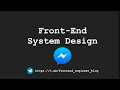 Front-End System Design - Chat application