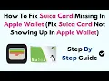 How To Fix Suica Card Missing In Apple Wallet Fix Suica Card Not Showing Up In Apple Wallet