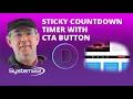 Divi Theme Sticky Countdown Timer With CTA Button