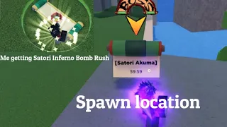 Spawn location of Satori akuma boss Getting Satori Inferno Bomb Rush