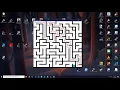 Hunt and Kill Astar algorithm Maze generator solver progress update