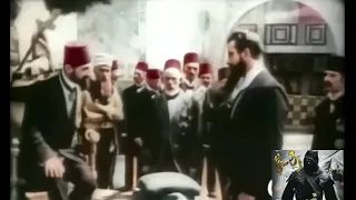 اول لقاء بين السلطان عبد الحميد الثاني وثيدور هيرتزل عندما طلب اعطاء فلسطين 1901 