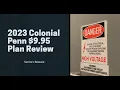 2023 Colonial Penn 995 Plan Review