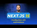 Nextjs 15 Tutorial Hindi 72 Pending State with useFormStatus