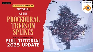 Blender Geometry Nodes - Procedural Tree Tutorial 2025 Update
