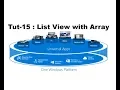 Listview Bind with Array Item in UWP Tutorial Part-15